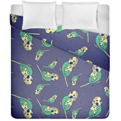 Canaries Budgie Pattern Bird Animals Cute Duvet Cover Double Side (california King Size) by Mariart