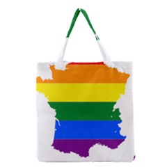Flag Map Stripes Line Colorful Grocery Tote Bag