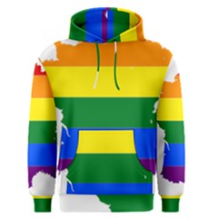 Flag Map Stripes Line Colorful Men s Pullover Hoodie by Mariart