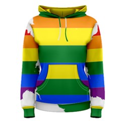 Flag Map Stripes Line Colorful Women s Pullover Hoodie by Mariart