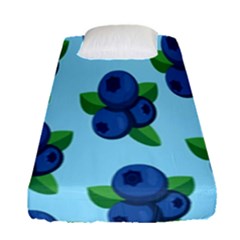 Fruit Nordic Grapes Green Blue Fitted Sheet (single Size)