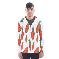 Fruit Vegetable Carrots Hooded Wind Breaker (men)