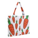 Fruit Vegetable Carrots Zipper Medium Tote Bag View2