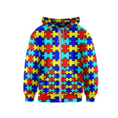 Game Puzzle Kids  Zipper Hoodie by Mariart