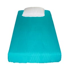 Line Blue Fitted Sheet (single Size)