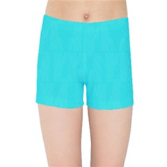 Line Blue Kids Sports Shorts by Mariart