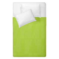 Line Green Duvet Cover Double Side (single Size) by Mariart