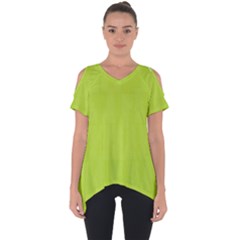 Line Green Cut Out Side Drop Tee