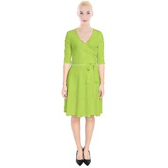 Line Green Wrap Up Cocktail Dress by Mariart