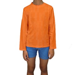 Line Orange Kids  Long Sleeve Swimwear
