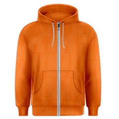 Line Orange Men s Zipper Hoodie by Mariart