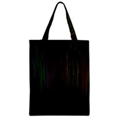 Line Rain Rainbow Light Stripes Lines Flow Zipper Classic Tote Bag by Mariart