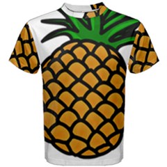 Pineapple Fruite Yellow Green Orange Men s Cotton Tee