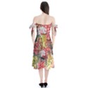 Garden Abstract Shoulder Tie Bardot Midi Dress View2