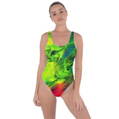 Neon Rainbow Green Pink Blue Red Painting Bring Sexy Back Swimsuit by Mariart