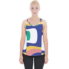 Rainbow Pink Yellow Bluw Green Rainbow Piece Up Tank Top by Mariart