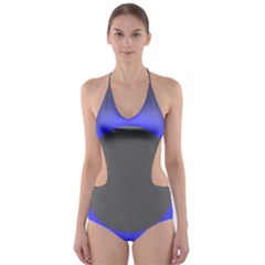 Pure Energy Black Blue Hole Space Galaxy Cut-out One Piece Swimsuit by Mariart