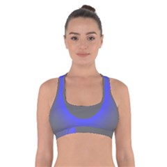 Pure Energy Black Blue Hole Space Galaxy Cross Back Sports Bra by Mariart