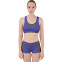 Pure Energy Black Blue Hole Space Galaxy Work It Out Sports Bra Set View1