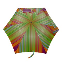 Rainbow Stripes Vertical Colorful Bright Mini Folding Umbrellas by Mariart