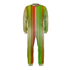 Rainbow Stripes Vertical Colorful Bright Onepiece Jumpsuit (kids)