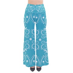 Repeatable Patterns Shutterstock Blue Leaf Heart Love Pants by Mariart