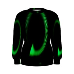 Rotating Ring Loading Circle Various Colors Loop Motion Green Women s Sweatshirt by Mariart