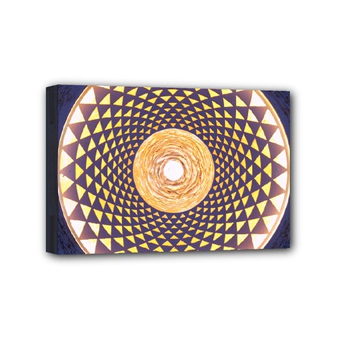 Sahasrara Blue Mini Canvas 6  X 4 