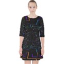 Seamless 3d Animation Digital Futuristic Tunnel Path Color Changing Geometric Electrical Line Zoomin Pocket Dress View1