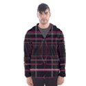 Retro Neon Grid Squares And Circle Pop Loop Motion Background Plaid Hooded Wind Breaker (Men) View1