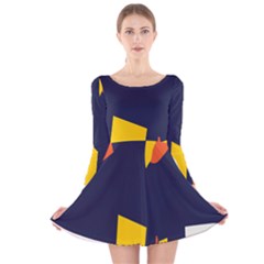 Slider Explore Further Long Sleeve Velvet Skater Dress by Mariart