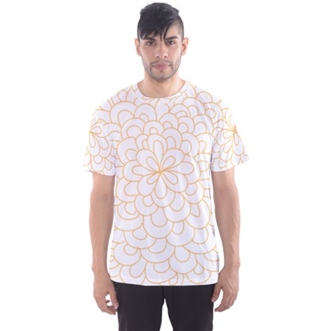 Rosette Flower Floral Men s Sports Mesh Tee by Mariart