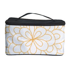 Rosette Flower Floral Cosmetic Storage Case