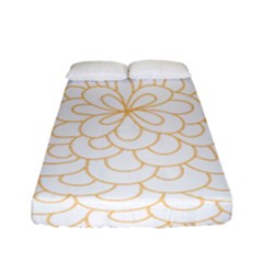 Rosette Flower Floral Fitted Sheet (full/ Double Size)