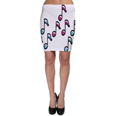 Sound Advice Royalty Free Music Blue Red Bodycon Skirt by Mariart
