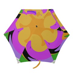 Spiral Digital Pop Rainbow Mini Folding Umbrellas