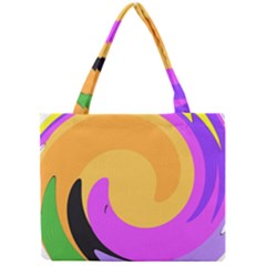 Spiral Digital Pop Rainbow Mini Tote Bag by Mariart