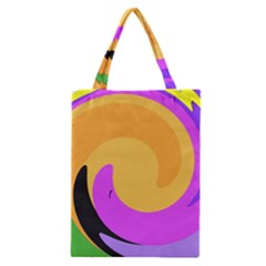 Spiral Digital Pop Rainbow Classic Tote Bag by Mariart