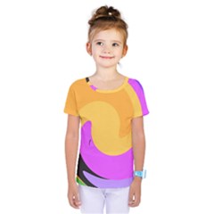 Spiral Digital Pop Rainbow Kids  One Piece Tee