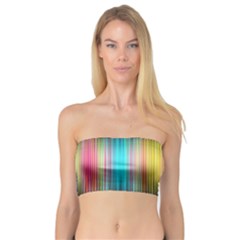 Sound Colors Rainbow Line Vertical Space Bandeau Top