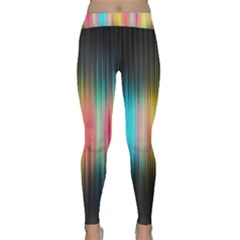 Sound Colors Rainbow Line Vertical Space Classic Yoga Leggings