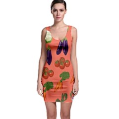 Vegetable Carrot Tomato Pumpkin Eggplant Bodycon Dress