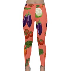 Vegetable Carrot Tomato Pumpkin Eggplant Classic Yoga Leggings