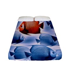Swim Fish Fitted Sheet (full/ Double Size) by Mariart