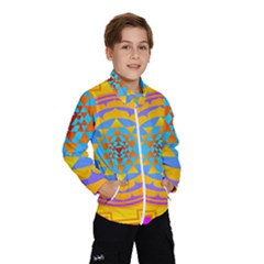 Triangle Orange Pink Wind Breaker (kids) by Mariart