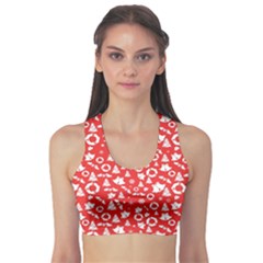 Xmas pattern Sports Bra