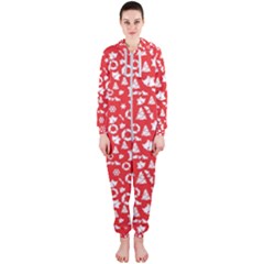 Xmas pattern Hooded Jumpsuit (Ladies) 