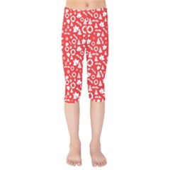 Xmas pattern Kids  Capri Leggings 