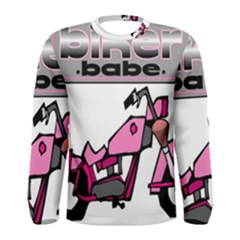 Biker Babe Men s Long Sleeve Tee by SpaceyQT