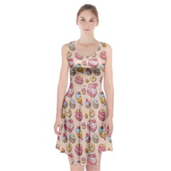 Sweet Pattern Racerback Midi Dress